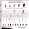 Service Caster 5 Inch Thermoplastic Wheel 1-1/8 Inch Expanding Stem Caster Set with 2 Brakes SCC-EX05S510-TPRS-118-2-SLB-2 - alternate 1